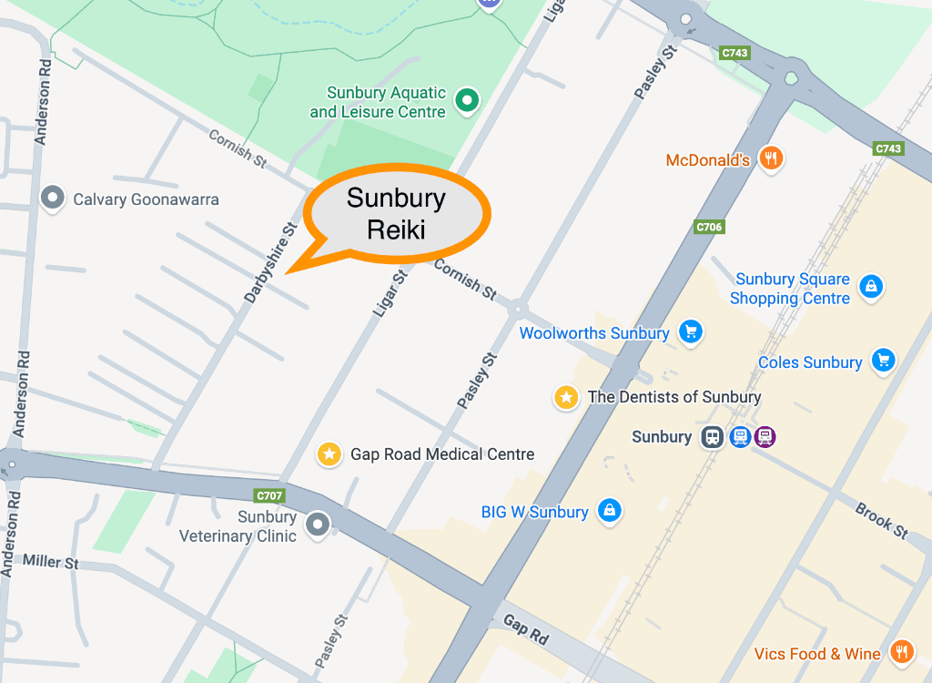 Map location of Sunbury Reiki in Sunbury, Victoria